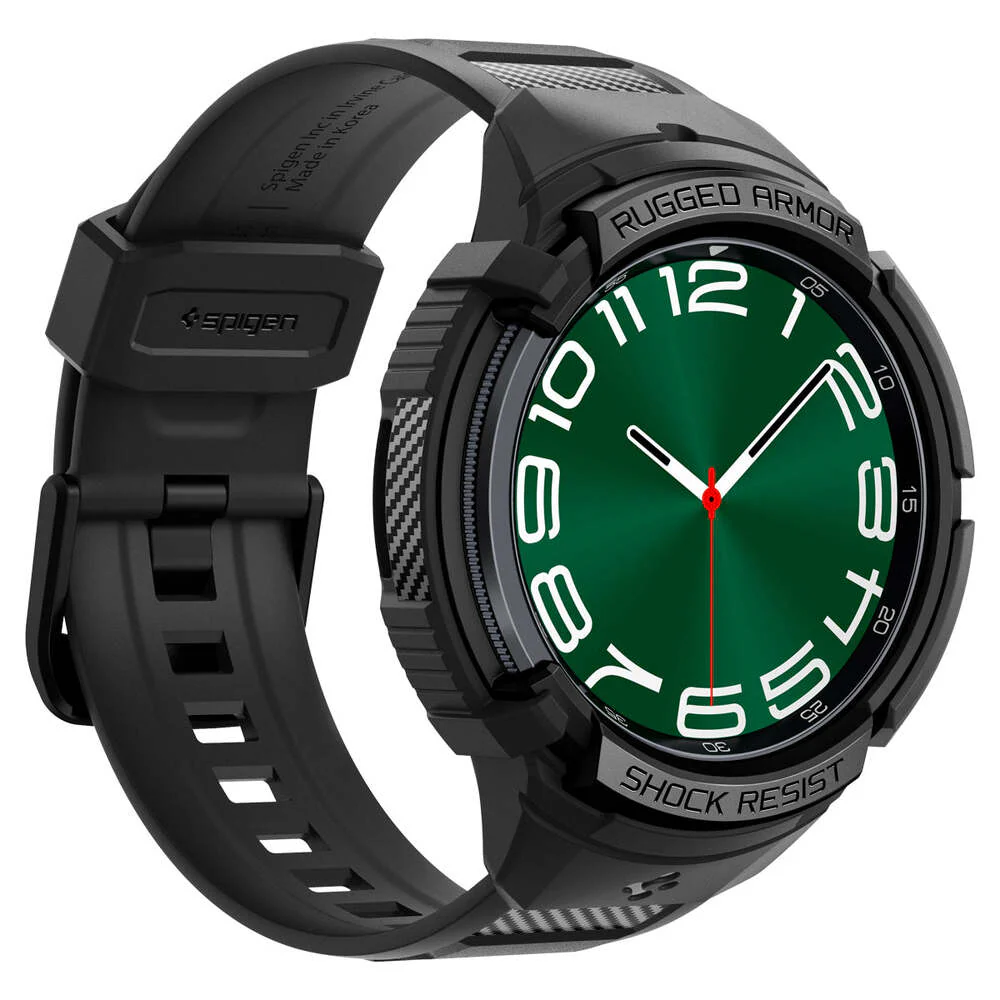 Spigen Galaxy Watch 6 Classic 47mm Rugged Armor Pro Case (Black) - Image 4