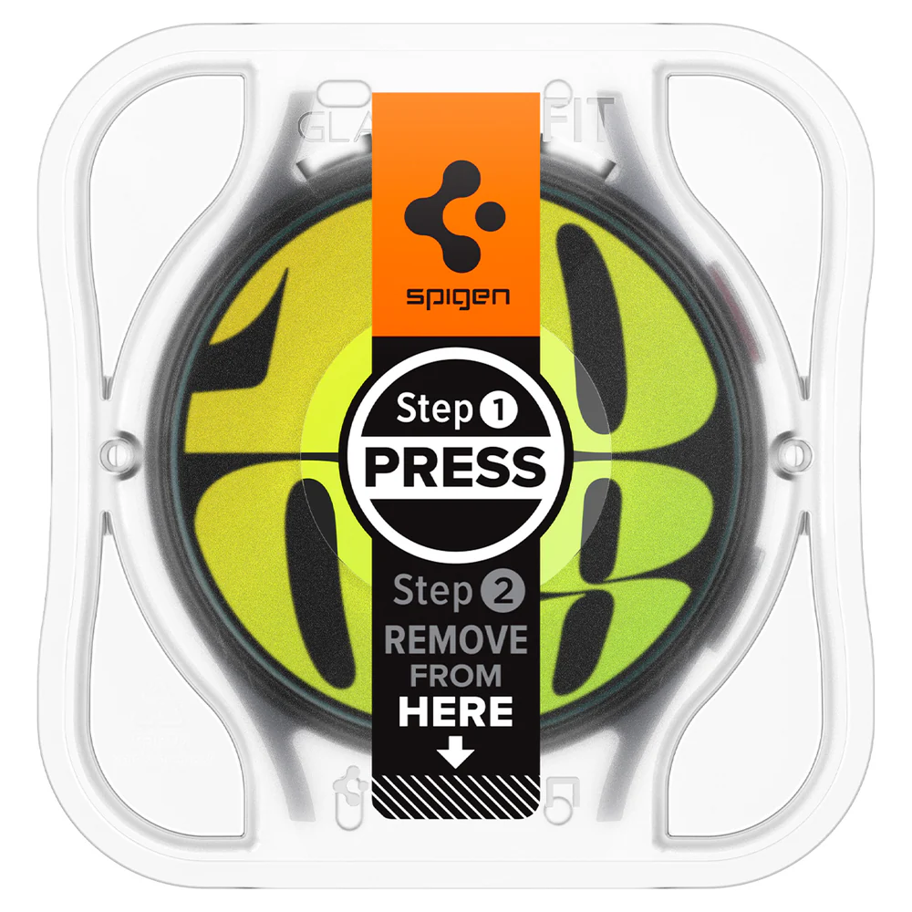 Spigen Galaxy Watch 7 40mm EZ Fit GLAS.tR Slim Glass Screen Protector 2PCS (Clear) - Image 4