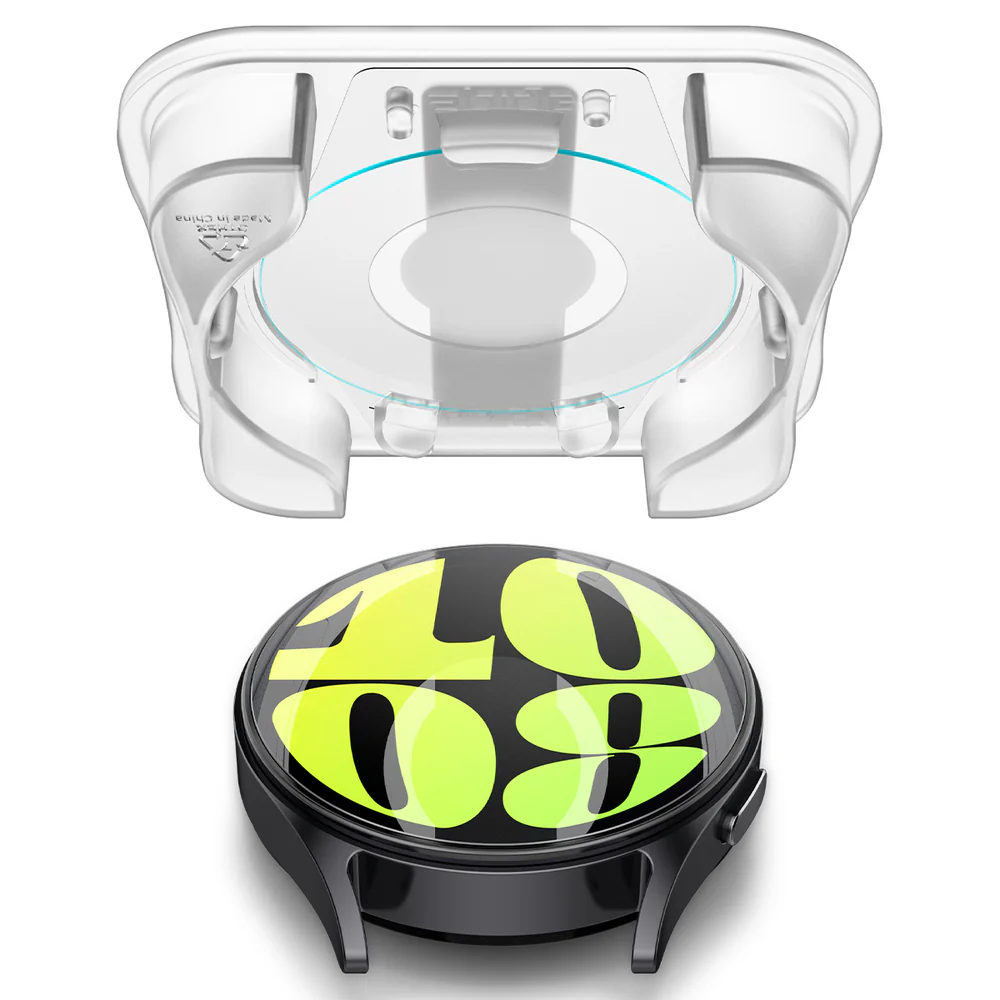 Spigen Galaxy Watch 7 40mm EZ Fit GLAS.tR Slim Glass Screen Protector 2PCS (Clear) - Image 6