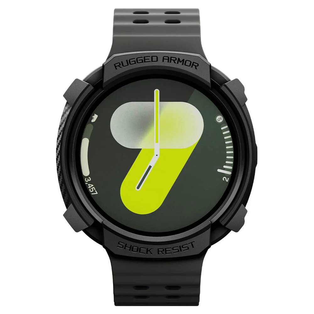 Spigen Galaxy Watch 8 40mm Rugged Armor Case (Black) - Image 2