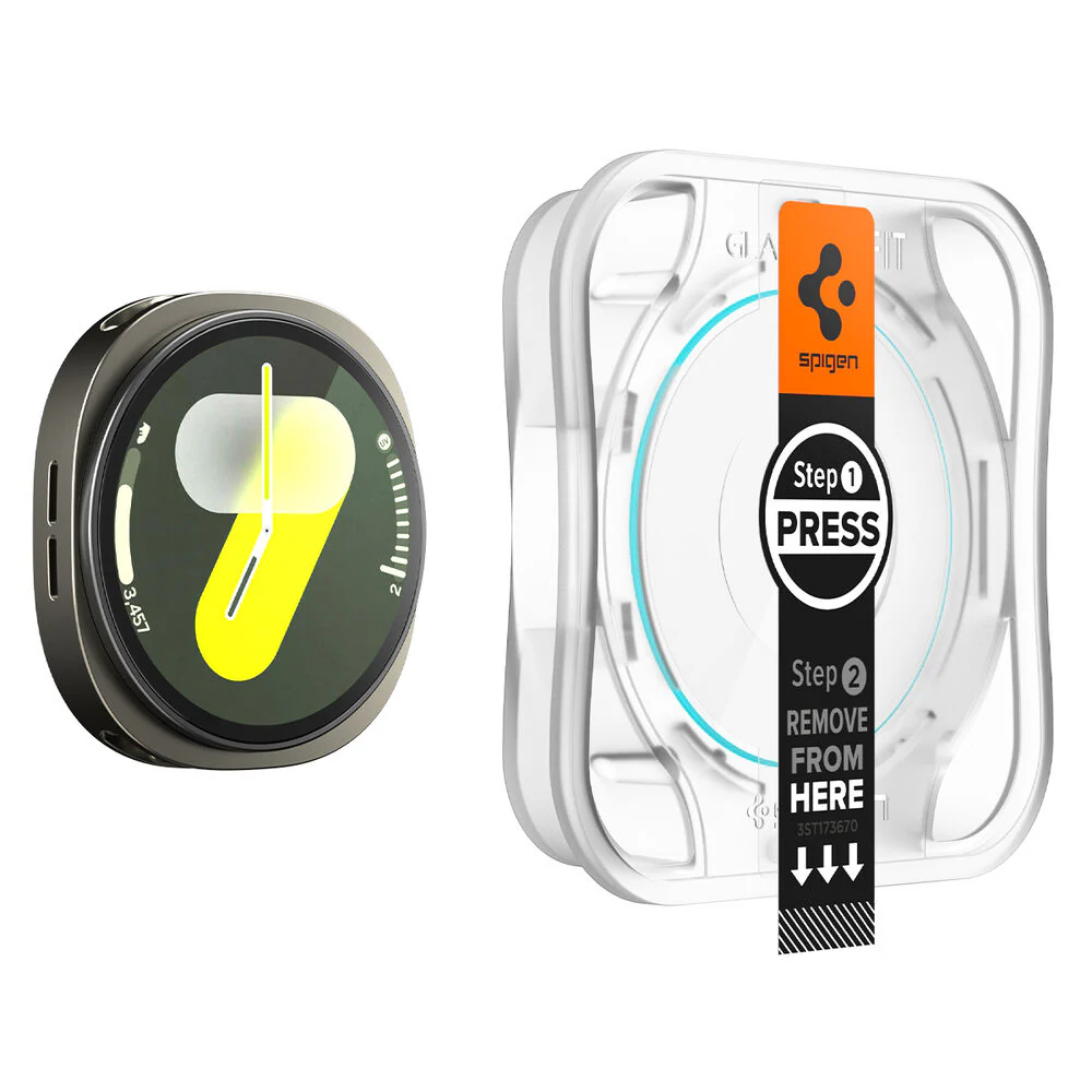 Spigen Galaxy Watch 8 44mm GLAS.tR EZ Fit Glass Screen Protector 2PCS (Clear) - Image 4