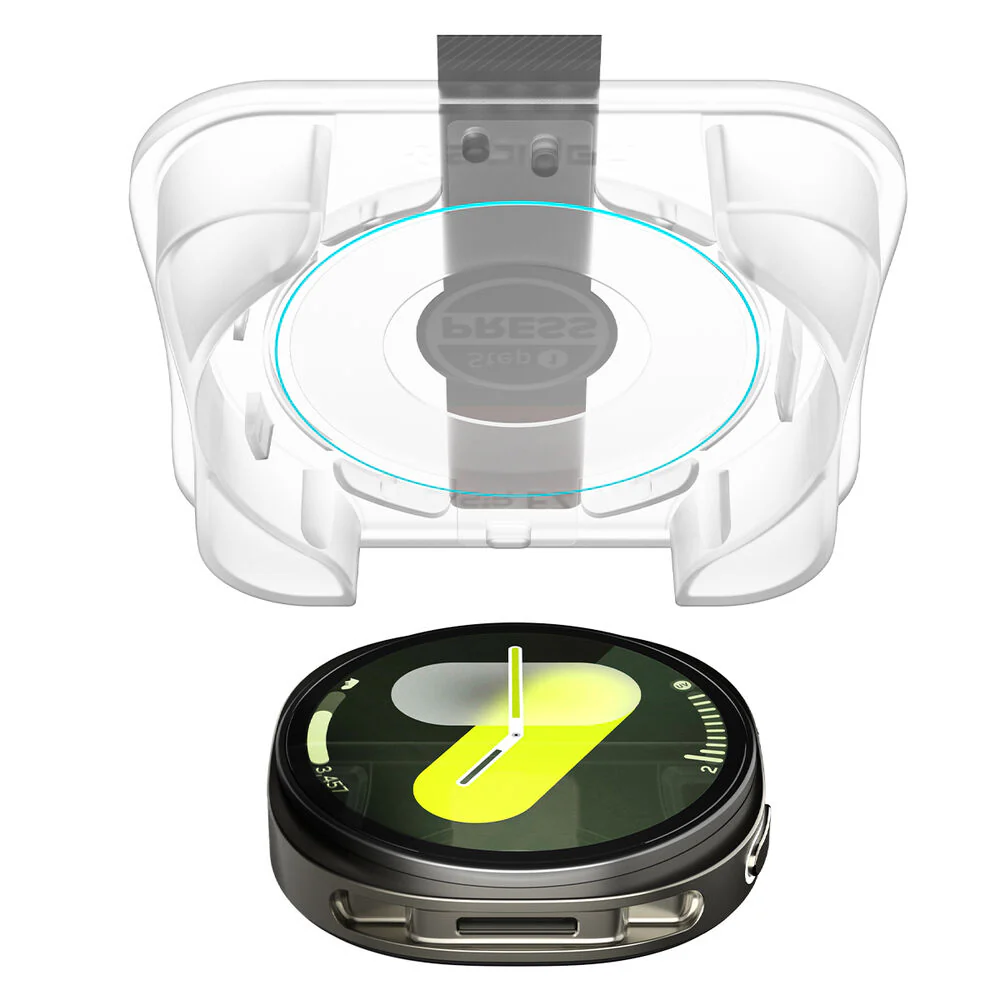Spigen Galaxy Watch 8 44mm GLAS.tR EZ Fit Glass Screen Protector 2PCS (Clear) - Image 5
