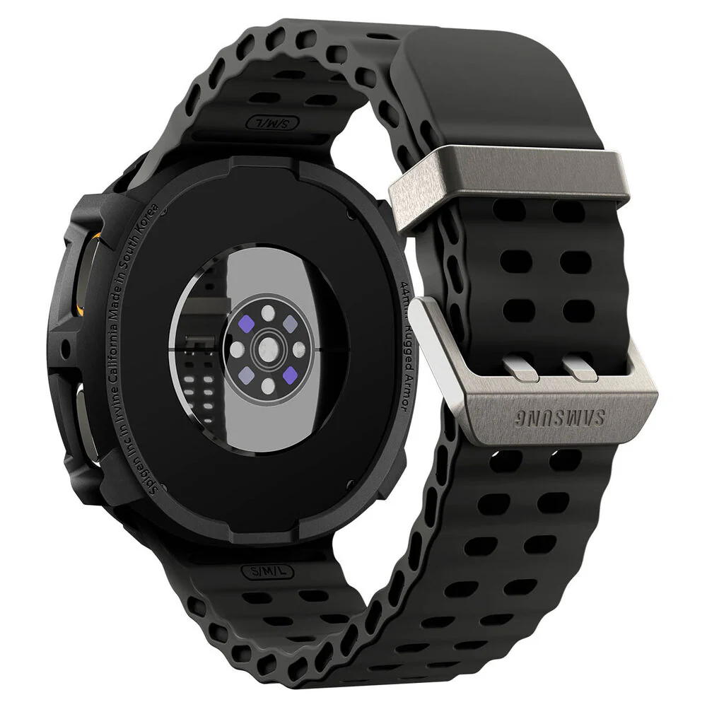 Spigen Galaxy Watch 8 44mm Rugged Armor Case (Black) - Image 3