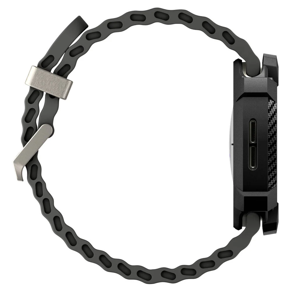 Spigen Galaxy Watch 8 44mm Rugged Armor Case (Black) - Image 5