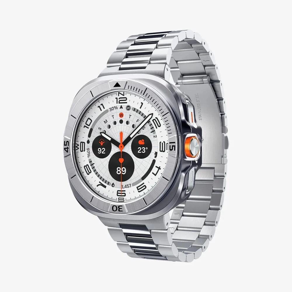 Spigen Galaxy Watch Ultra 47mm Bezel Tune Pro Case (Silver) - Image 3