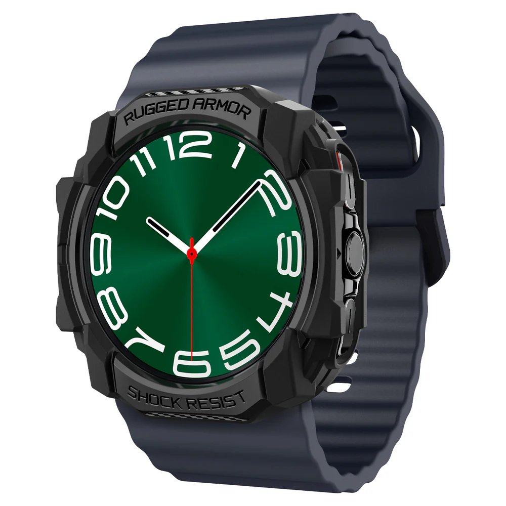 Spigen Galaxy Watch Ultra 47mm Rugged Armor Case (Black) - Image 2