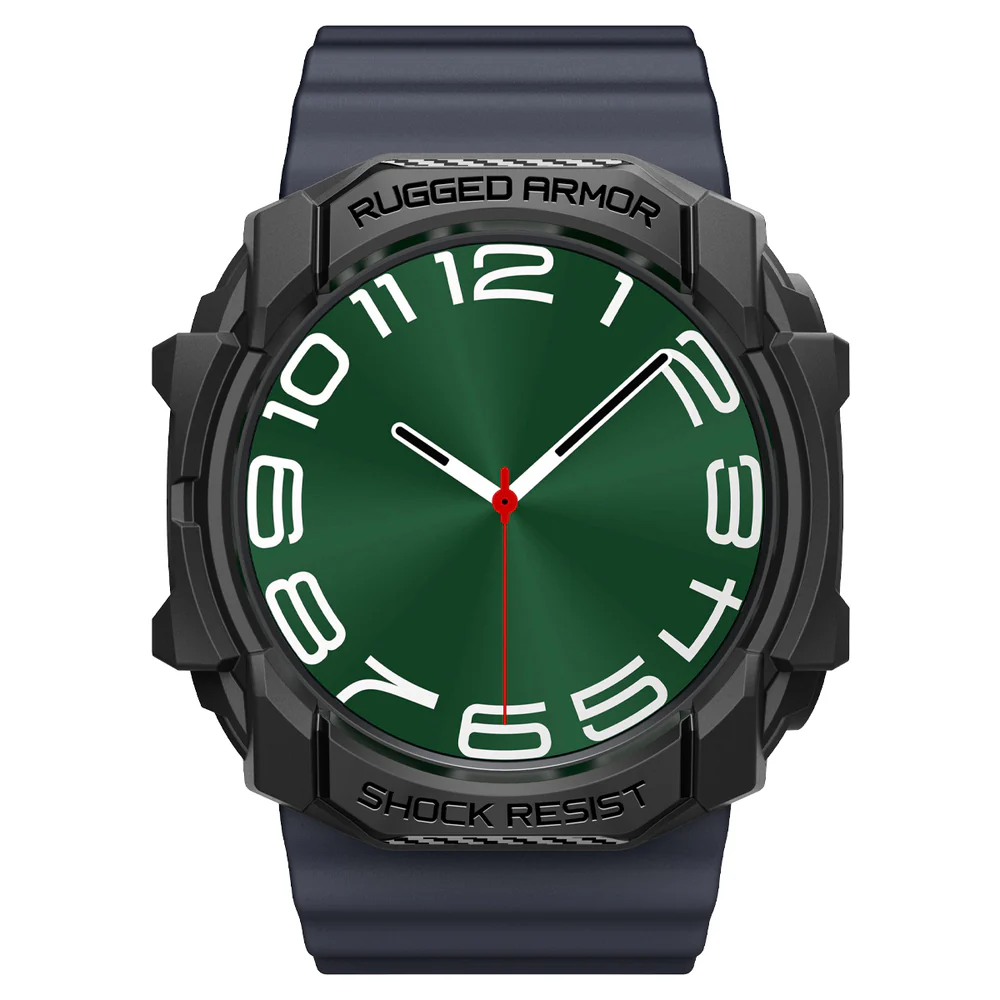 Spigen Galaxy Watch Ultra 47mm Rugged Armor Case (Black) - Image 3