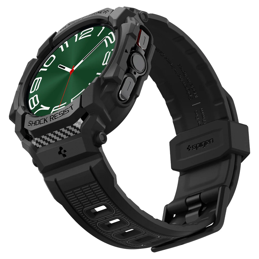 Spigen Galaxy Watch Ultra 47mm Rugged Armor Pro Case (Black) - Image 3