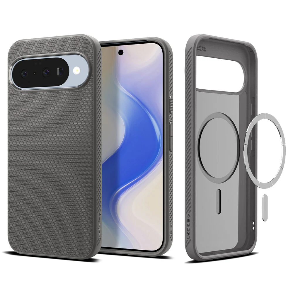 Spigen Google Pixel 10 Liquid Air (MagFit) Case - Marble Grey - Image 2