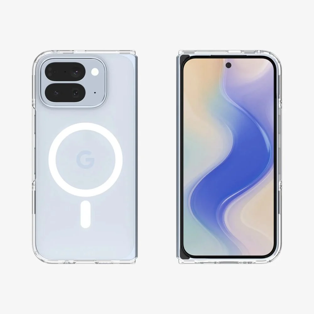 Spigen Google Pixel 10 Pro Fold Ultra Hybrid (MagFit) Case - Clear Case / White Ring - Image 5