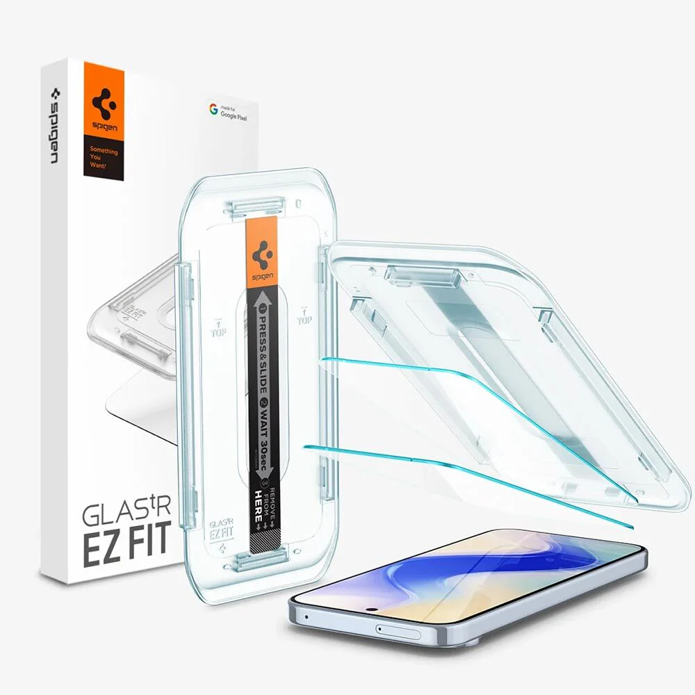 Spigen Google Pixel 10 Pro XL EZ Fit GLAS.tR Slim 2PCS Glass Screen Protector - Clear - Image 3
