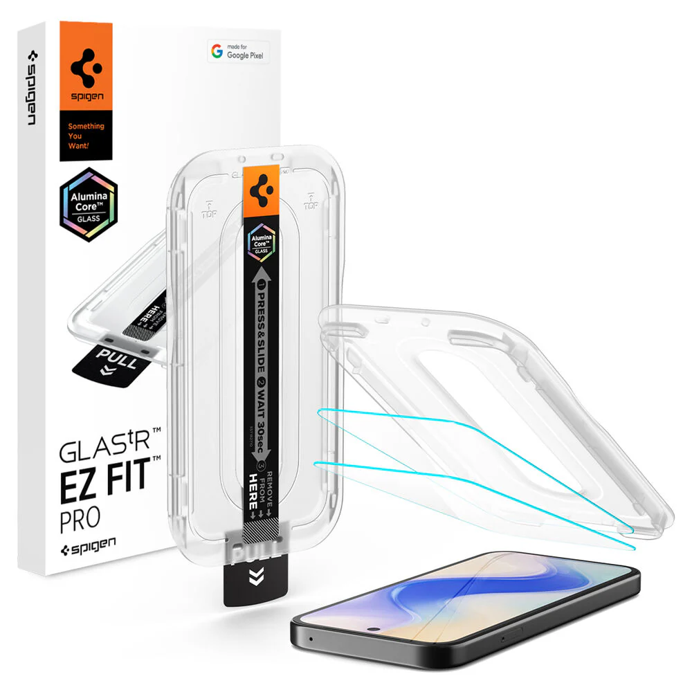 Spigen Google Pixel 10a Glas.tR EZ Fit Pro 2PCS Glass Screen Protector - Clear - Image 2