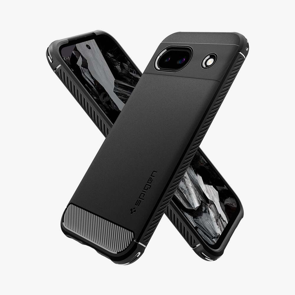 Spigen Google Pixel 8a Rugged Armor Case - Black - Image 3