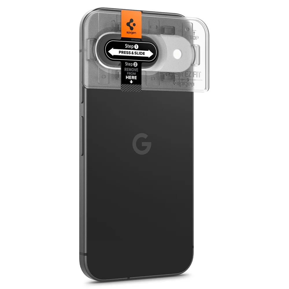 Spigen Google Pixel 9 EZ Fit GLAS.tR Optik 2PCS Camera Lens Protector - Clear - Image 4