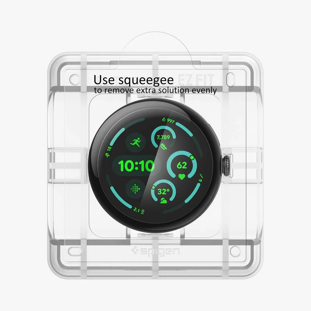 Spigen Google Pixel Watch 3 45mm Elite Shield EZ Fit 2PCS Screen Protector - Clear - Image 3