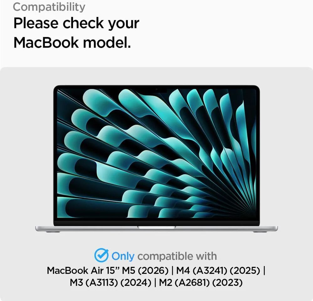 Spigen MacBook Air 15" Safe View Screen Protector 1PC (Black) - Image 2