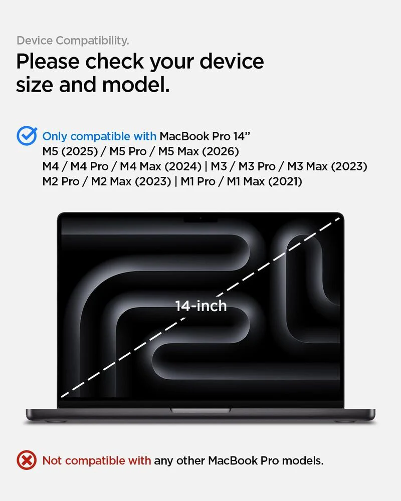 Spigen MacBook Pro 14" Urban Fit Case (Black) - Image 2