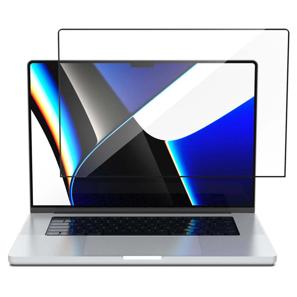 Spigen MacBook Pro 16" GLAS.tR Slim Glass Screen Protector (Clear) - Image 3