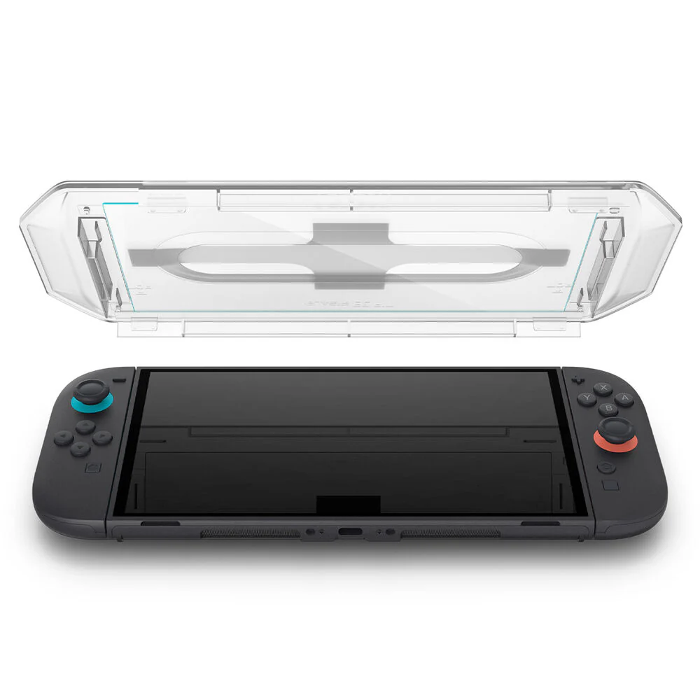 Spigen Nintendo Nintendo Switch 2 GLAS.tR EZ Fit 2PCS Video Game Accessories - Clear - Image 5