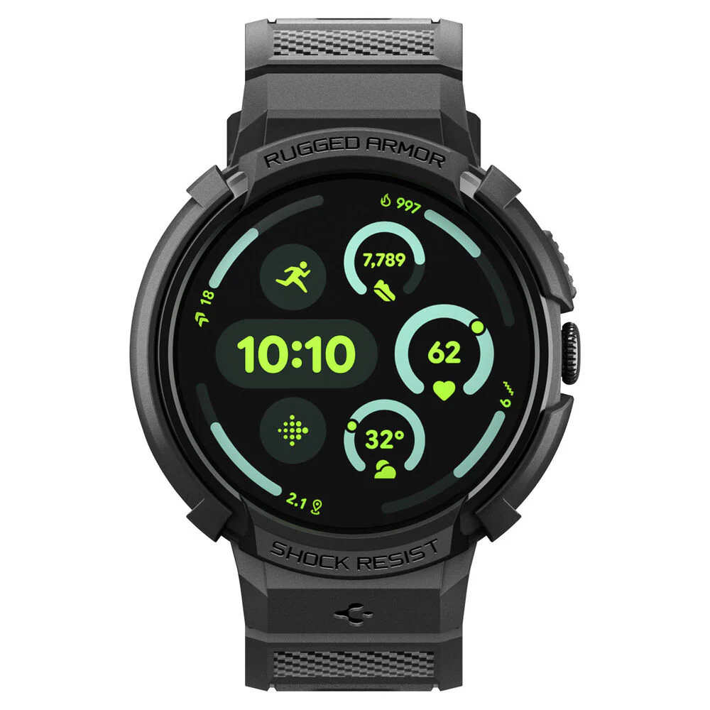 Spigen Pixel Watch 4 41mm Rugged Armor Pro Case (Black) - Image 3
