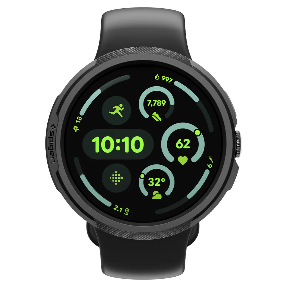 Spigen Pixel Watch 4 45mm Liquid Air Case (Black) - Image 2