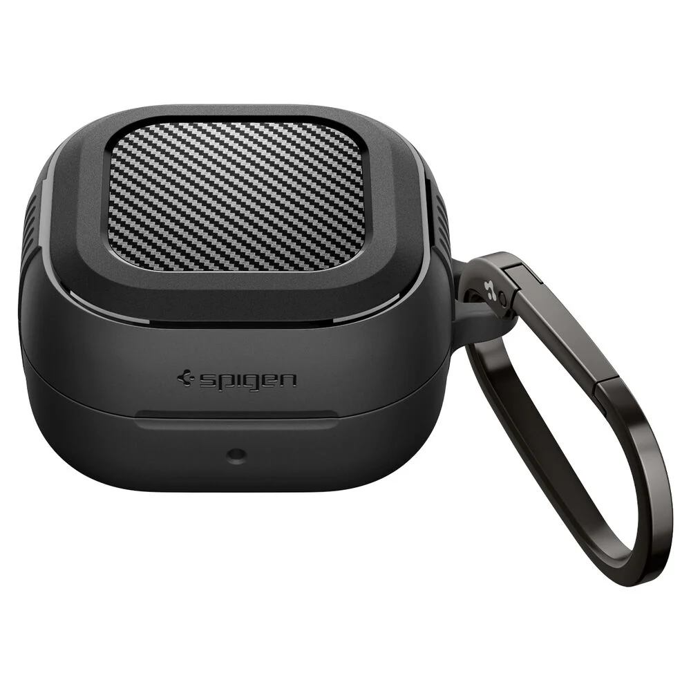 Spigen Samsung Galaxy Buds 4 / 4 Pro Rugged Armor Case - Black - Image 3