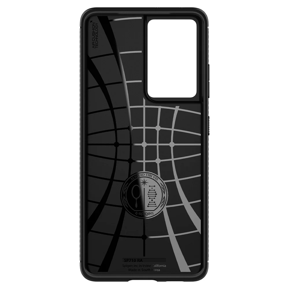 Spigen Samsung Galaxy S21 Ultra Rugged Armor Case - Black - Image 4