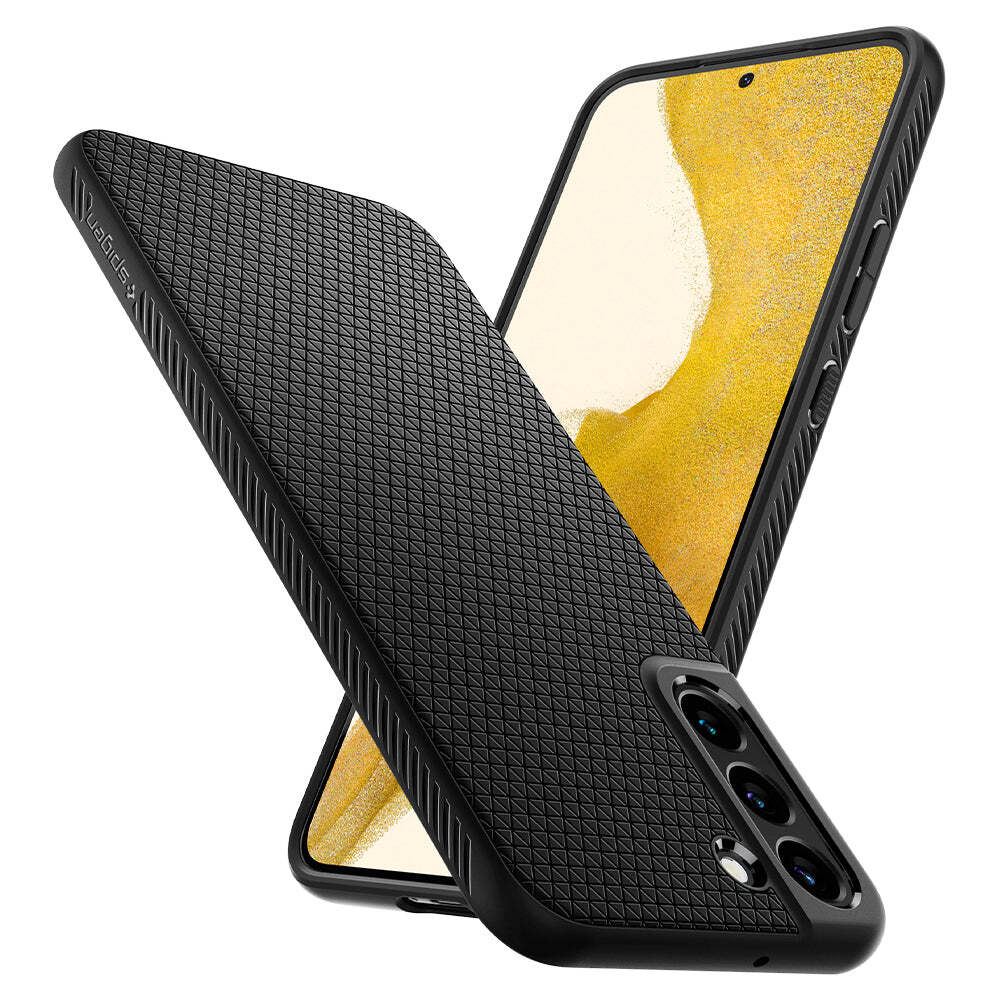 Spigen Samsung Galaxy S22 Plus Liquid Air Case - Black - Image 6