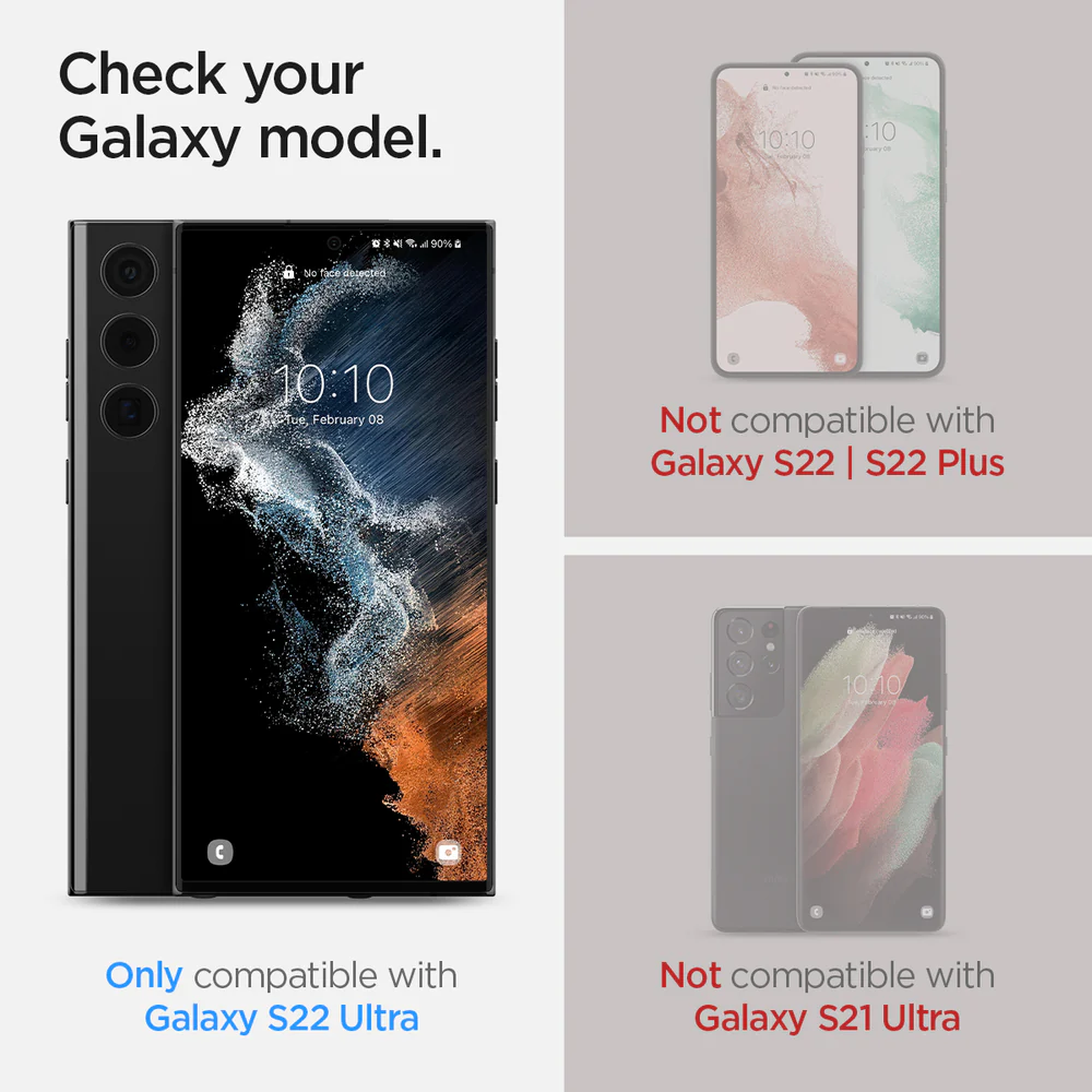 Spigen Samsung Galaxy S22 Ultra Neo Flex Screen Protector - Clear - Image 2