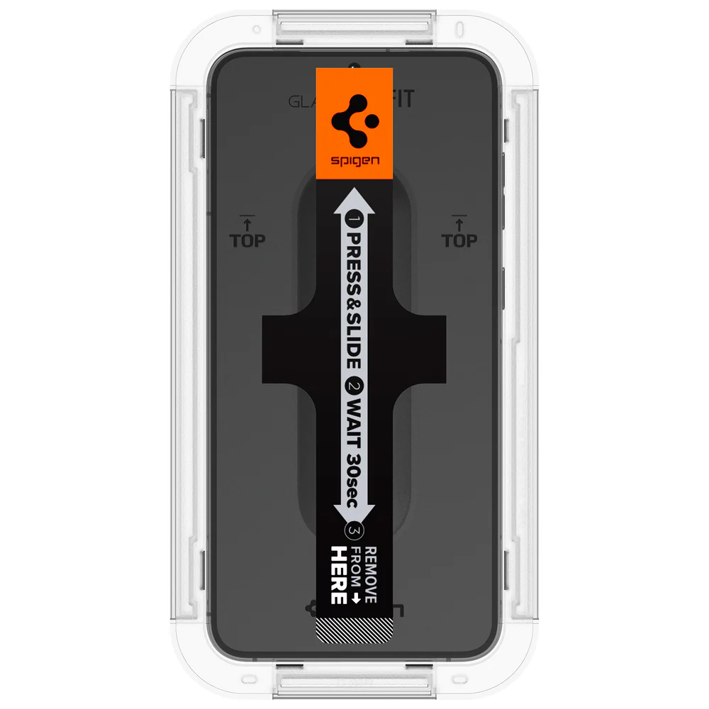 Spigen Samsung Galaxy S23 EZ Fit GLAS.tR Slim 2PCS Glass Screen Protector - Clear - Image 5