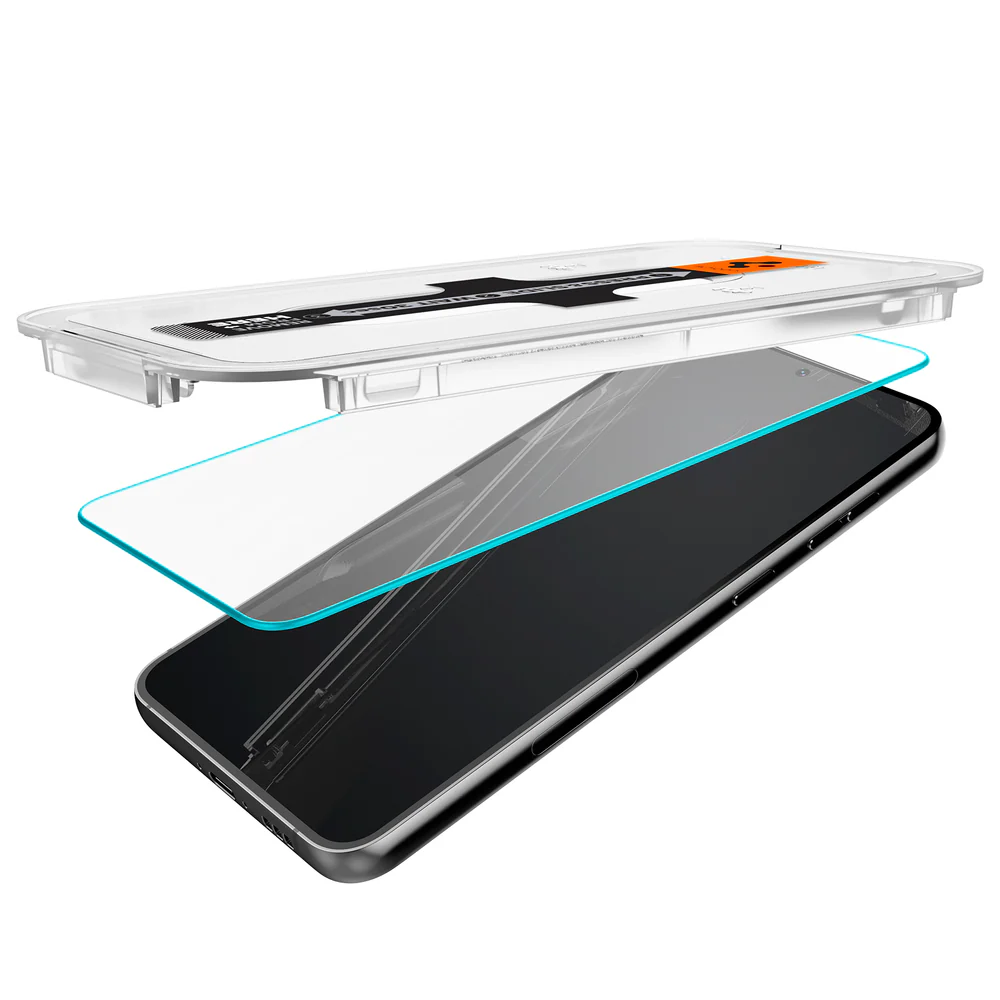 Spigen Samsung Galaxy S23 EZ Fit GLAS.tR Slim 2PCS Glass Screen Protector - Clear - Image 6