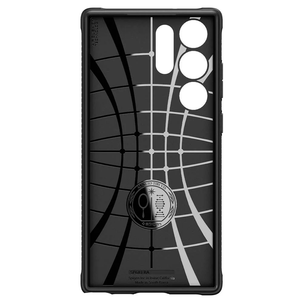 Spigen Samsung Galaxy S23 Ultra Rugged Armor Case - Black - Image 4