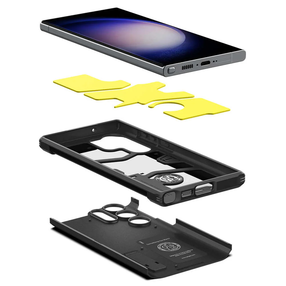 Spigen Samsung Galaxy S23 Ultra Tough Armor Case - Black - Image 5
