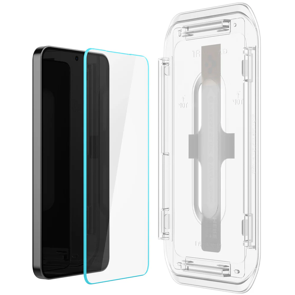 Spigen Samsung Galaxy S24 EZ Fit GLAS.tR Slim HD 2PCS Glass Screen Protector - Clear - Image 5