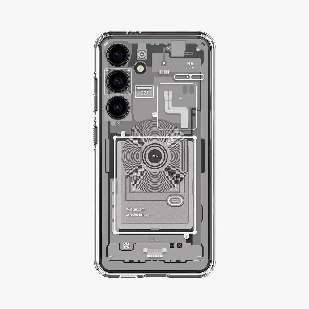 Spigen Samsung Galaxy S24 Ultra Hybrid Zero One Case - Zero One White - Image 3