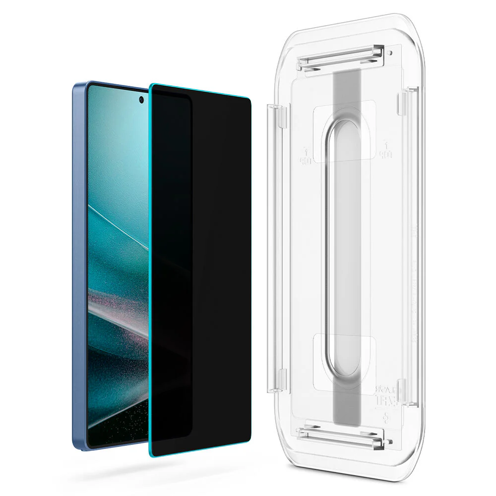 Spigen Samsung Galaxy S25 Ultra GLAS.tR EZ Fit HD Privacy 2PCS Screen Protector - Black - Image 4