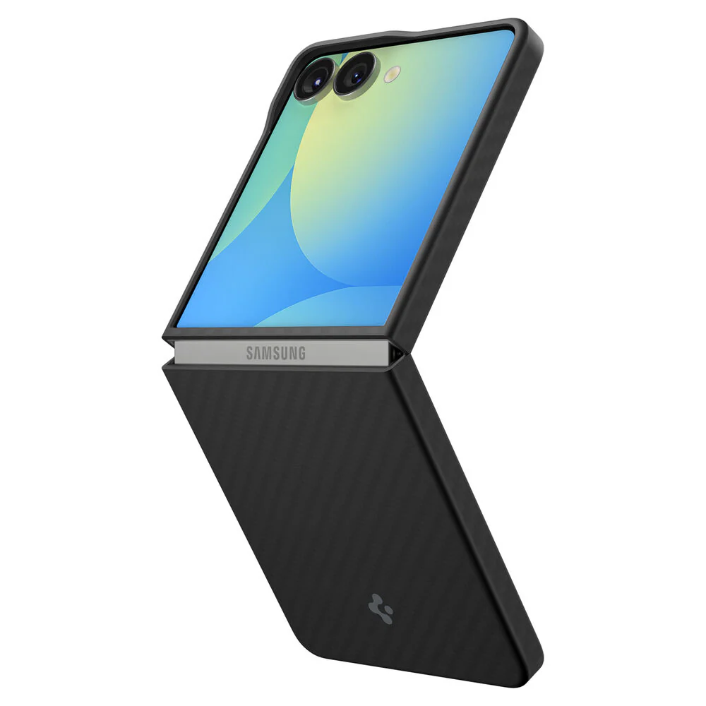 Spigen Samsung Galaxy Z Flip 7 Air Skin Aramid Case - Black - Image 2