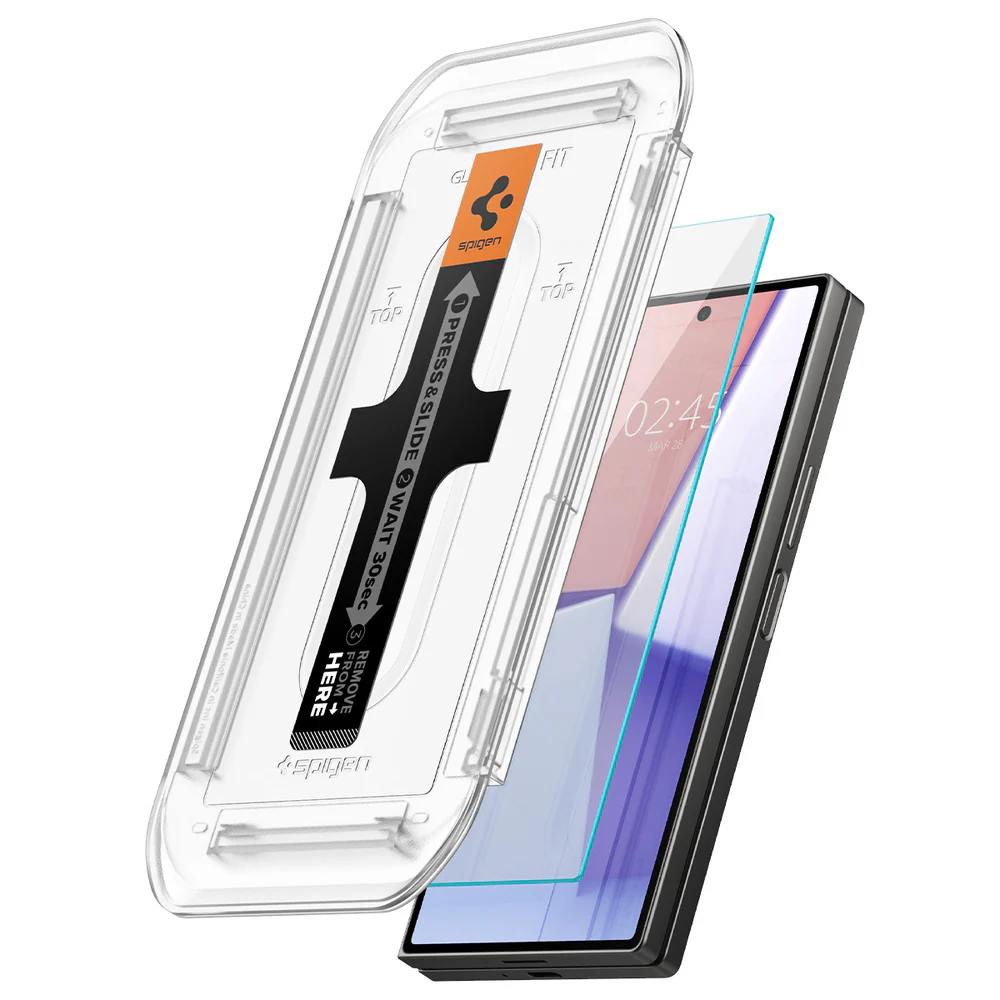 Spigen Samsung Galaxy Z Fold 6 EZ Fit GLAS.tR Slim 2PCS Glass Screen Protector - Clear - Image 4