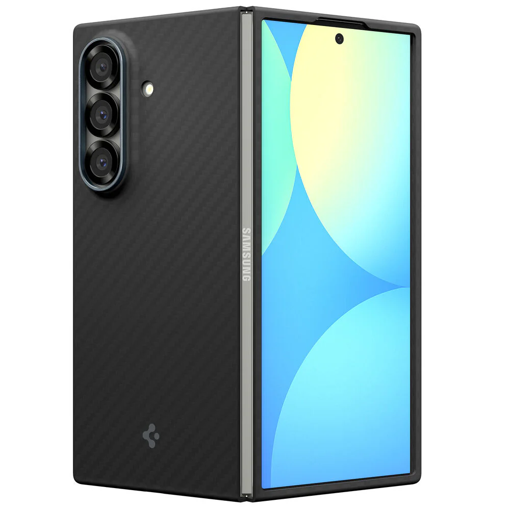 Spigen Samsung Galaxy Z Fold 7 Air Skin Aramid Case - Black - Image 4