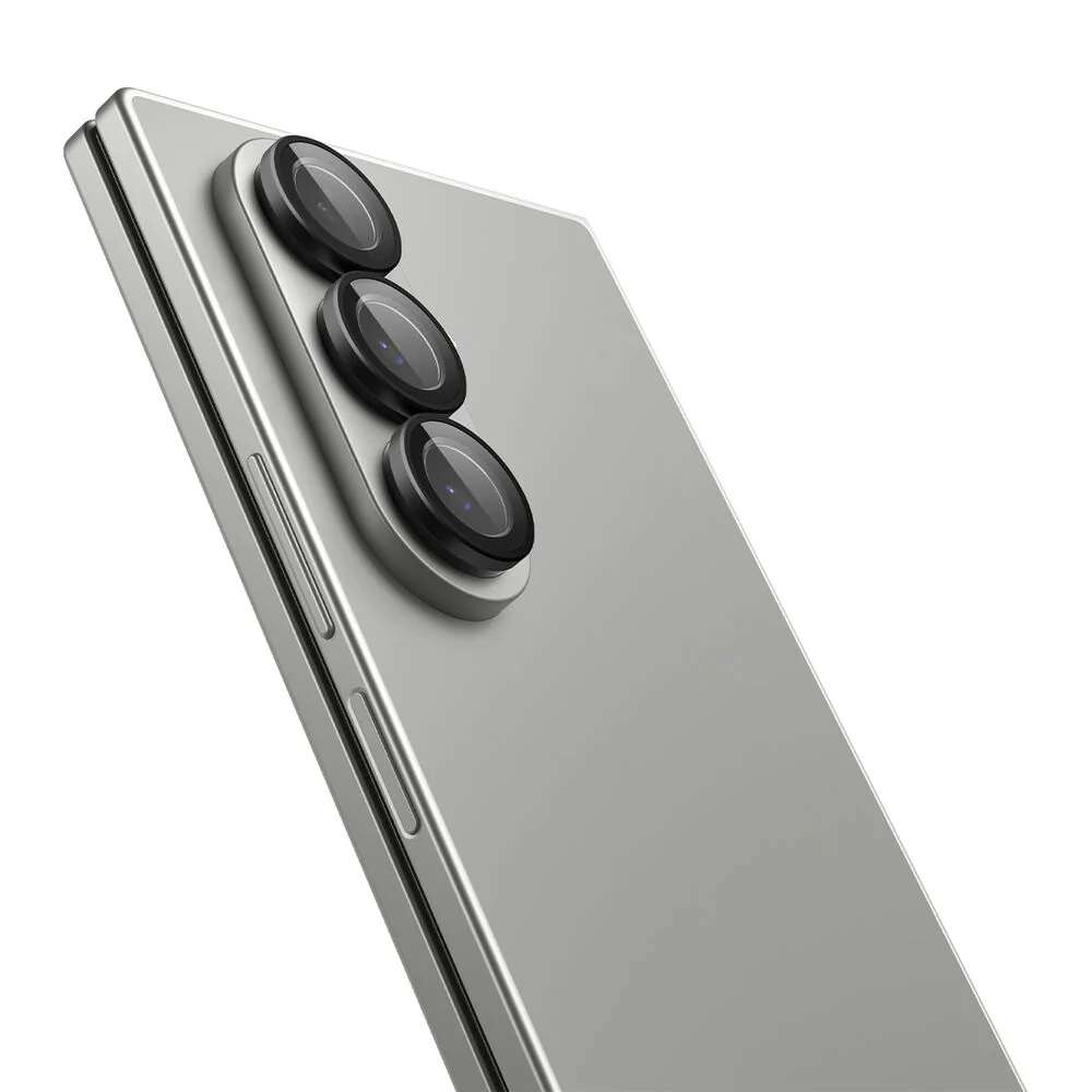 Spigen Samsung Galaxy Z Fold 7 GLAS.tR EZ Fit Optik Pro HD 2PCS Glass Screen Protector - Black - Image 3