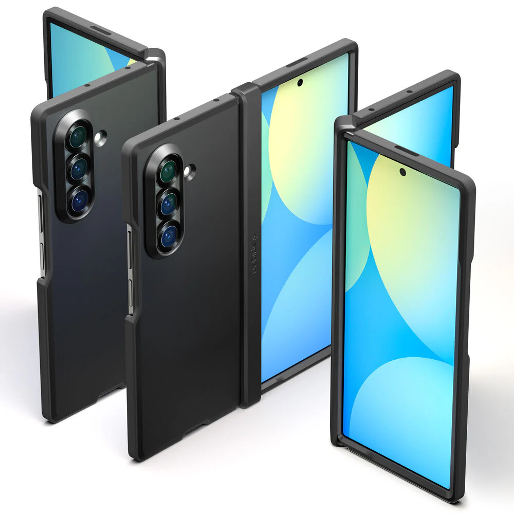 Spigen Samsung Galaxy Z Fold 7 Tough Armor Pro MagFit Case (Black) - Image 2