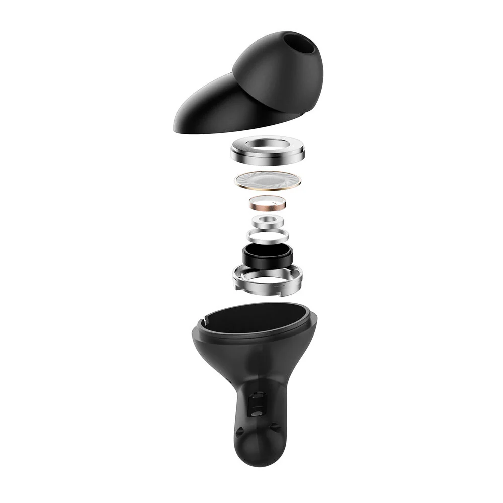 Spigen SPIGEN AUDIO Advanced Noise Cancellation in-Ear Earbuds SA-TW S10 Earphone (Black) - Image 5