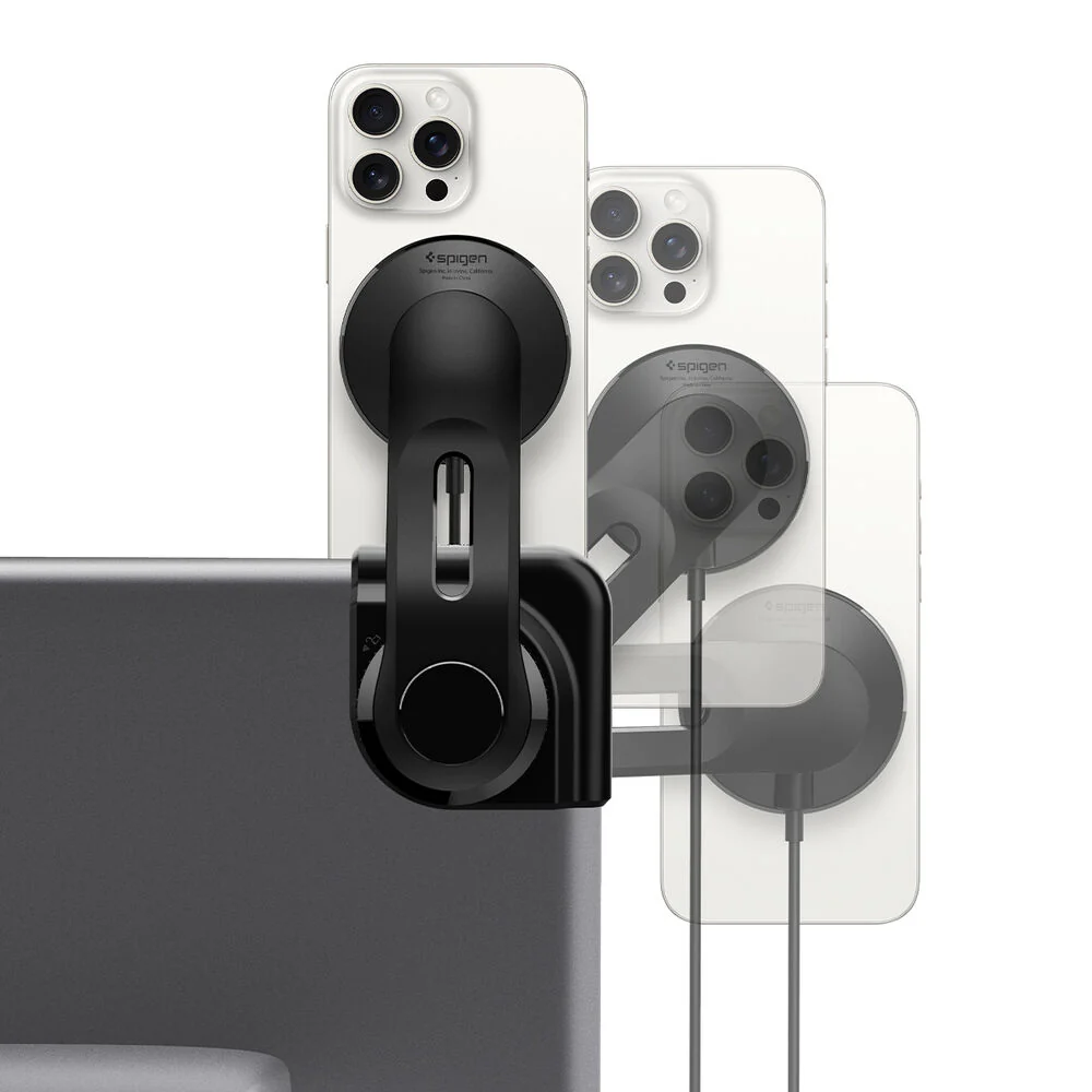 SPIGEN Tesla ITLST90W Tap Lock Pro Magnetic Screen Mount (Black) - Image 3