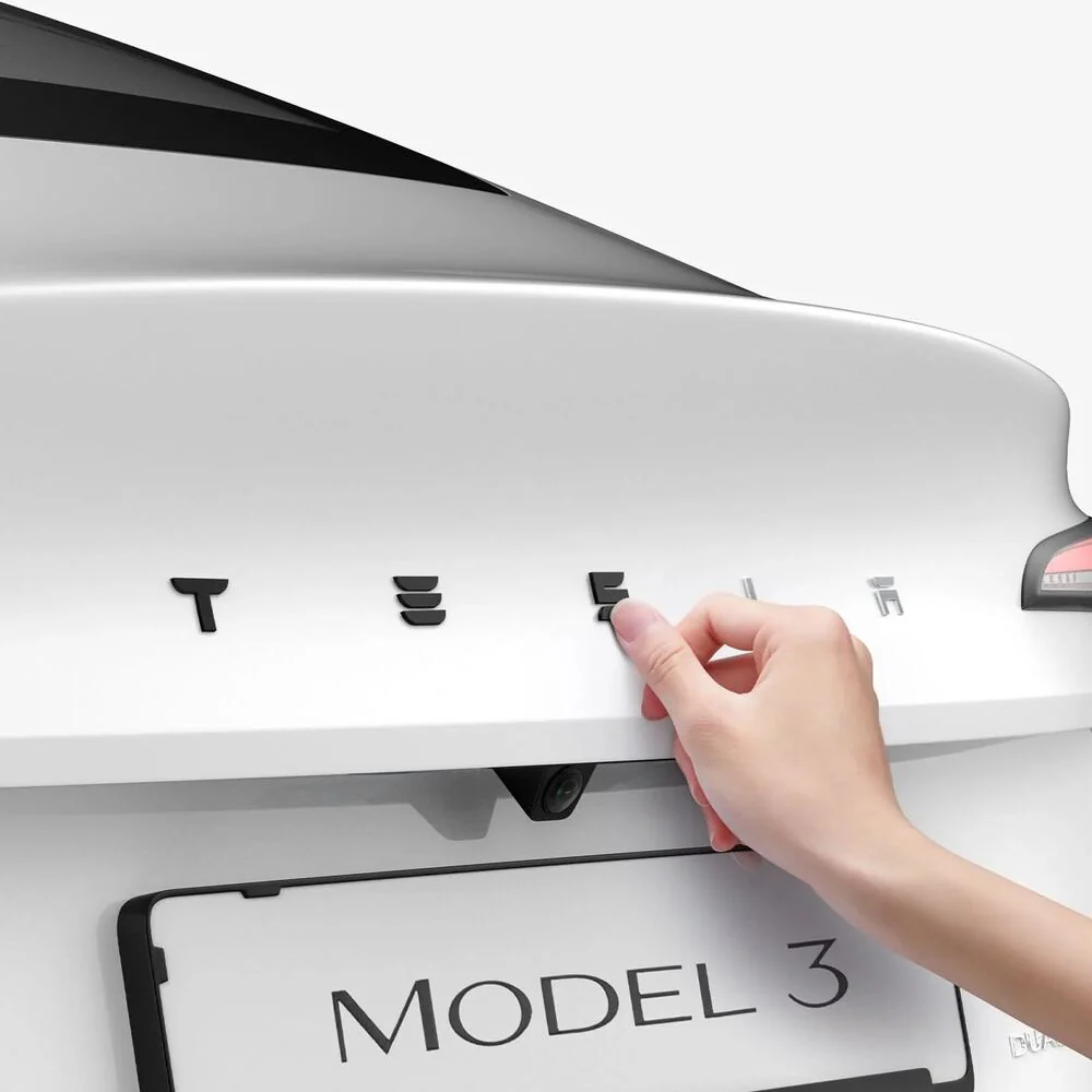 SPIGEN Tesla Model 3 Highland (2024-2026) TO322H Rear Emblem Logo Cover (Black) - Image 4