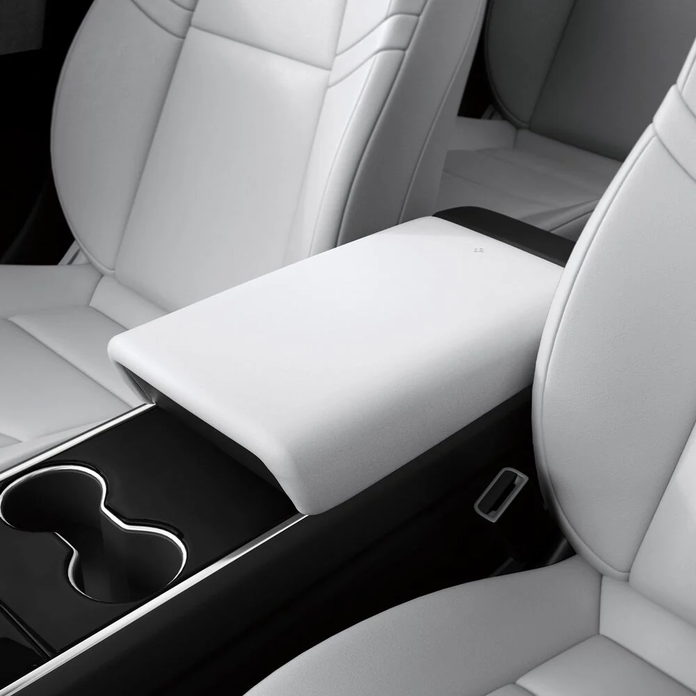 SPIGEN Tesla Model 3 Y (2017-2024) TO240 Console Armrest Cushion (White) - Image 4