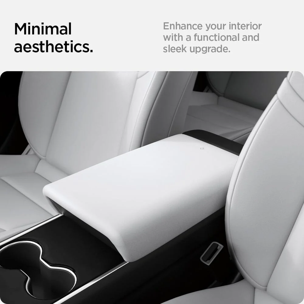 SPIGEN Tesla Model 3 Y (2017-2024) TO240 Console Armrest Cushion (White) - Image 8