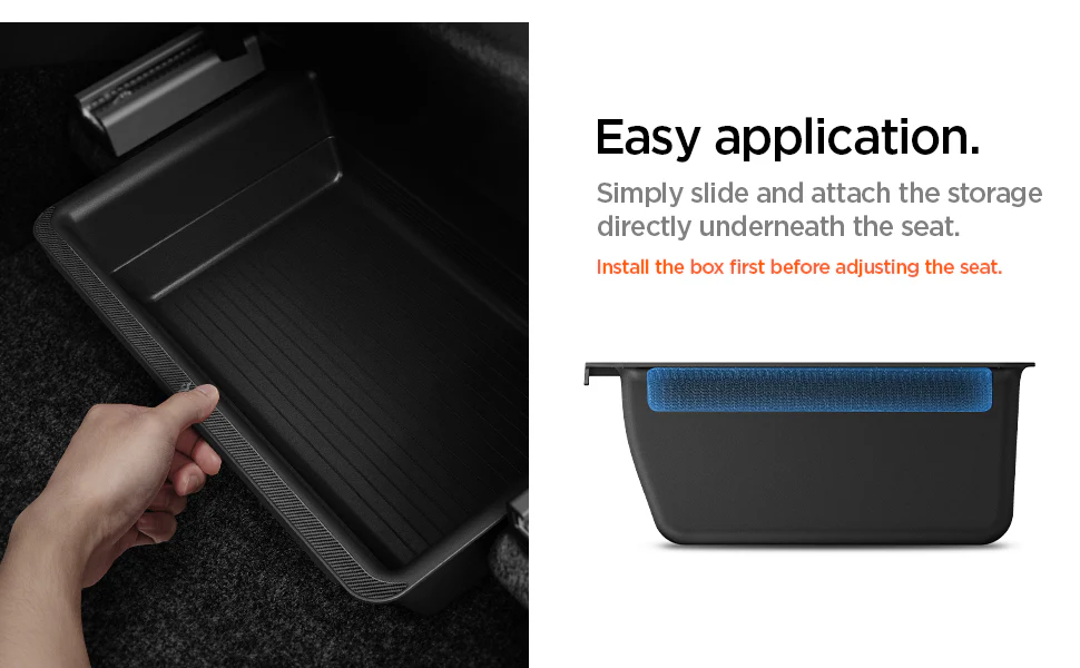 SPIGEN Tesla Model Y (2020-2024) TO222 Under Seat Storage Box (Black) - Image 10