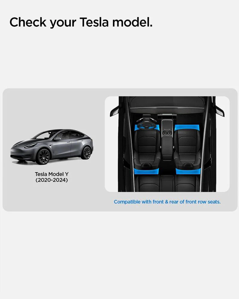 SPIGEN Tesla Model Y (2020-2024) TO222 Under Seat Storage Box (Black) - Image 2