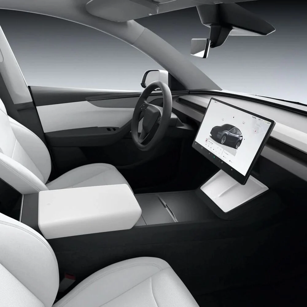 SPIGEN Tesla Model Y Juniper (2025-2026)  TO261JH Wireless Charging Pad Cover (White) - Image 7