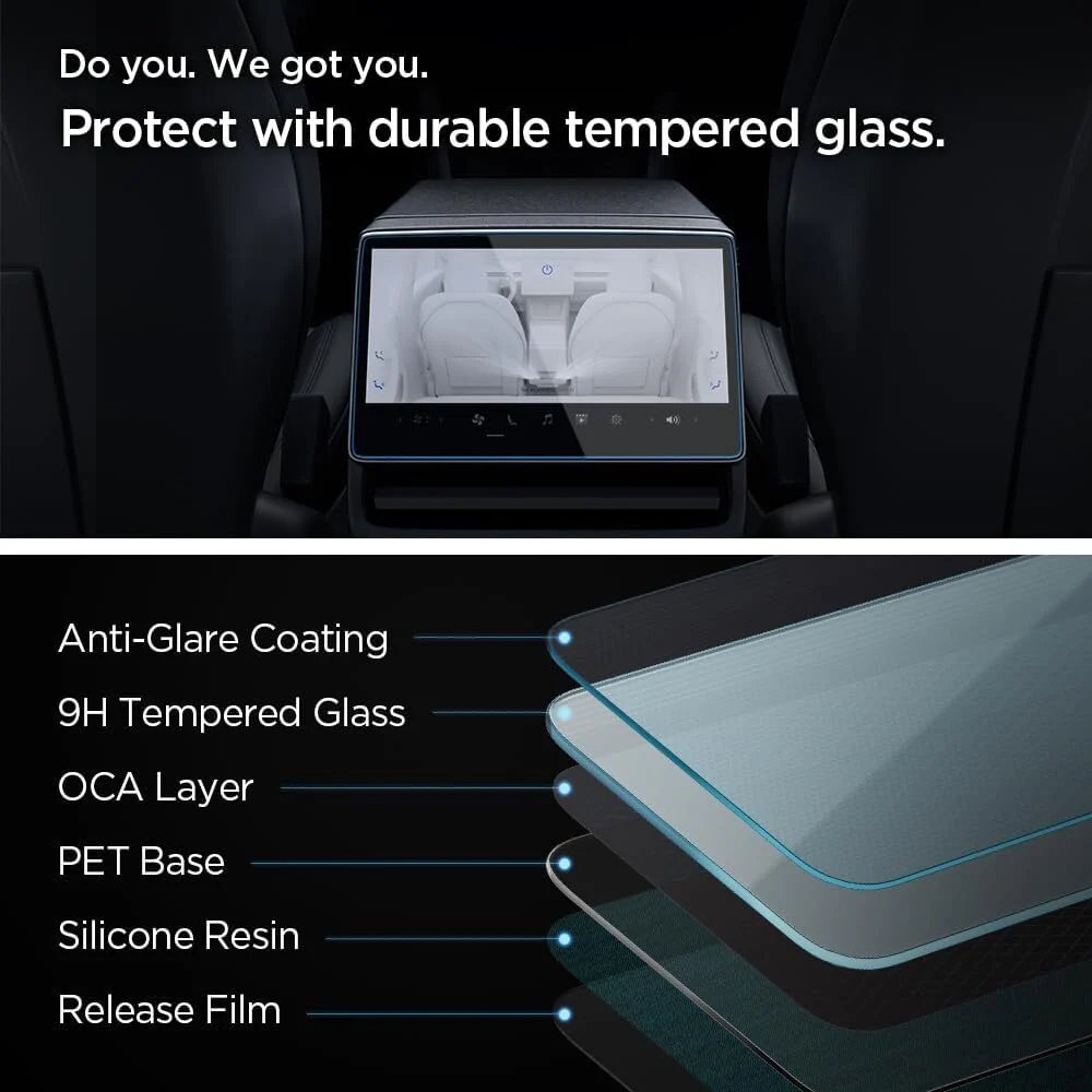 Spigen Tesla Tesla Glas.tR Slim Anti-Glare Glass Automotive Accessories - Anti Glare Clear - Image 6